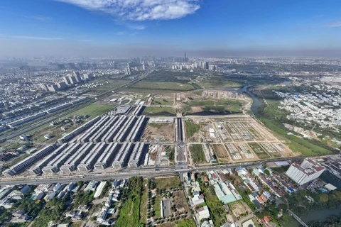 đường liên phường Đi qua khu đô thị THE GLOBAL CITY