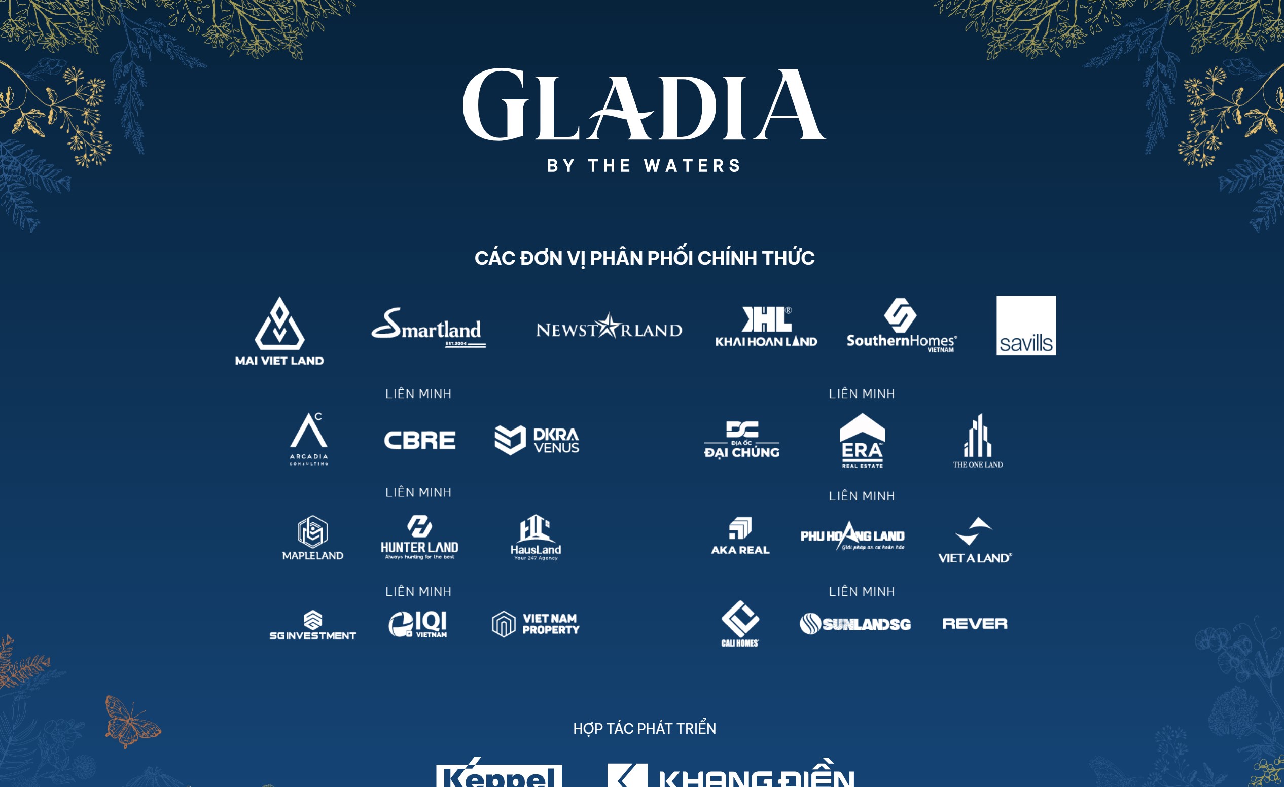 Gladia By The Water - Khang Điền & Kepple Land CÁC ĐẠI LÝ CHINHST HỨC BÁN HÀNG CHO GLADIA KHANG ĐIỀN