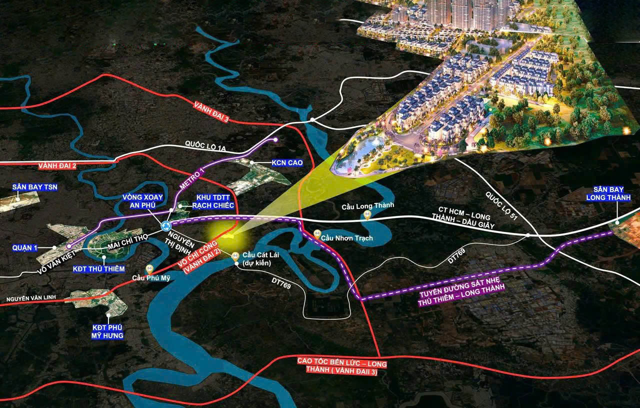 Gladia | Khang Điền | Nhà Phố Compound Thành Phố Hồ Chí Minh vị trí Gladia Khang Điền