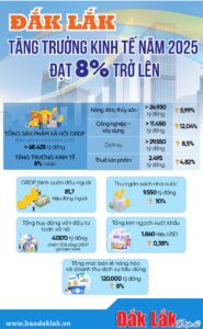 daklak mục tiêu kinh tế tăng trưởng 8%