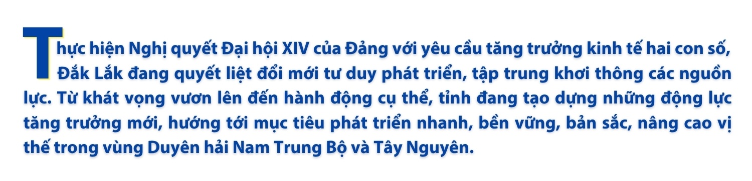 Đắk Lắk thúc đẩy tăng trưởng kinh tế giai đoạn mới
